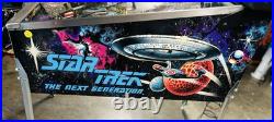 WILLIAMS STAR TREK NEXT GENERATION PINBALL MACHINE BEAUTIFUL CONDITION LEDs