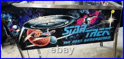 WILLIAMS STAR TREK NEXT GENERATION PINBALL MACHINE BEAUTIFUL CONDITION LEDs