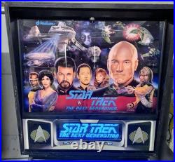WILLIAMS STAR TREK NEXT GENERATION PINBALL MACHINE COLOR DMD LEDs