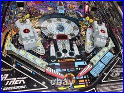 WILLIAMS STAR TREK NEXT GENERATION PINBALL MACHINE COLOR DMD LEDs