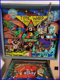 WILLIAMS TIME WARP Pinball Machine PRICE LOWERED TO $975 FOR 10 HOURS ONLY