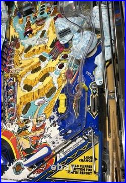 WILLIAMS WHITE WATER PINBALL MACHINE RESTORED COLOR DMD LEDs