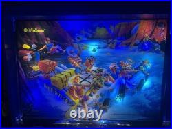 WILLIAMS WHITE WATER PINBALL MACHINE RESTORED COLOR DMD LEDs