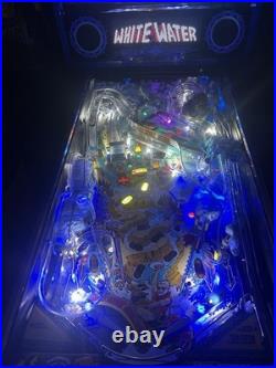 WILLIAMS WHITE WATER PINBALL MACHINE RESTORED COLOR DMD LEDs
