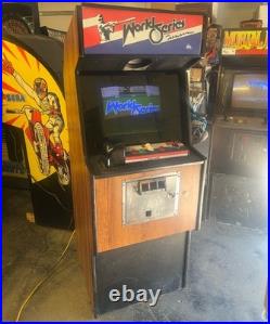 WORLD SERIES BASEBALL ARCADE MACHINE by CINEMATRONICS 1985 (Excellent) RARE