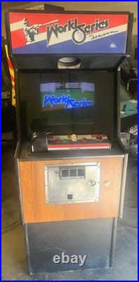 WORLD SERIES BASEBALL ARCADE MACHINE by CINEMATRONICS 1985 (Excellent) RARE