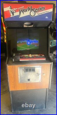 WORLD SERIES BASEBALL ARCADE MACHINE by CINEMATRONICS 1985 (Excellent) RARE