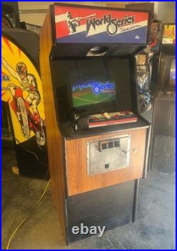 WORLD SERIES BASEBALL ARCADE MACHINE by CINEMATRONICS 1985 (Excellent) RARE
