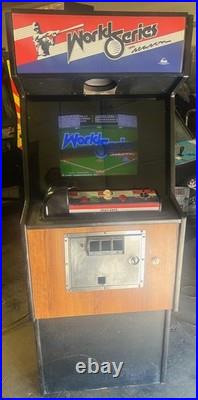 WORLD SERIES BASEBALL ARCADE MACHINE by CINEMATRONICS 1985 (Excellent) RARE