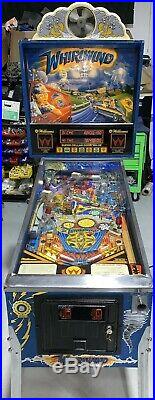 Whirlwind Pinball Machine Williams Coin Op Arcade 1990 LEDs