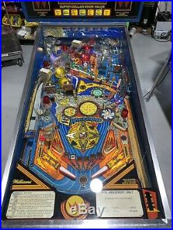 Whirlwind Pinball Machine Williams Coin Op Arcade 1990 LEDs