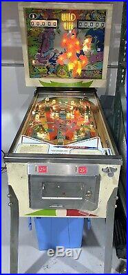 Wild Life Pinball Machine Coin Op Gottlieb 1972 Free Shipping