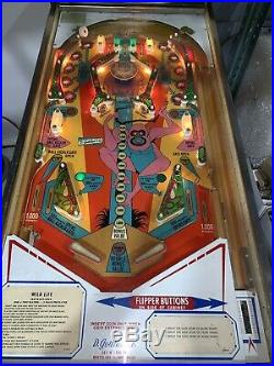 Wild Life Pinball Machine Coin Op Gottlieb 1972 Free Shipping