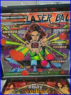 Williams 1979 Widebody Laser Ball Pinball Machine Reconditioned Works