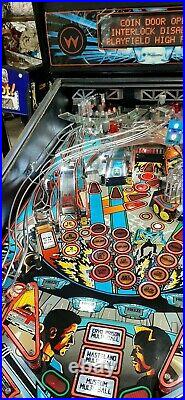 Williams Bally Demolition Man pinball machine super nice fun game great buy LEDS