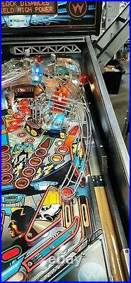 Williams Bally Demolition Man pinball machine super nice fun game great buy LEDS