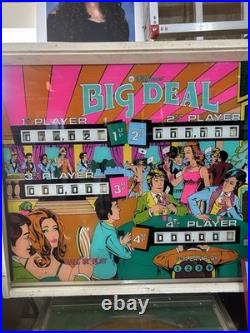 Williams Big Deal Pinball Machine Arcade Game Original