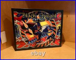 Williams Black Knight 2000 1989 Pinball Wall Art LED Arcade Decor