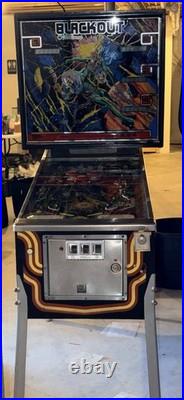 Williams Blackout Pinball Machine 1980 Original Williams Release