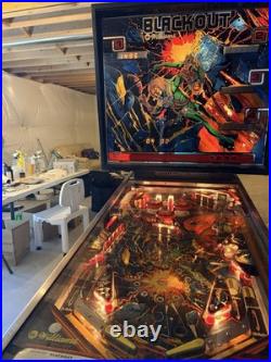 Williams Blackout Pinball Machine 1980 Original Williams Release