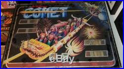 Williams Comet Pinball Machine 1985 RARE Rollercoaster Carnival Theme Park WOW