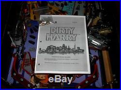 Williams DIRTY HARRY Collector Classic Arcade Pinball Machine