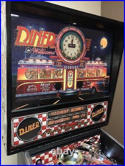 Williams Diner Pinball Machine Working 100% Leds Nvram California