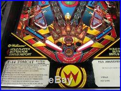 Williams F14 Tomcat PInball Arcade Game Machine Working and Shopped Out