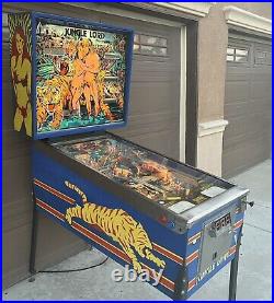 Williams Jungle Lord Pinball Machine Classic Tarzan Gameroom Fun Nice Condition