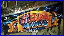 Williams Medieval Madness Pinball machine mint collector quality led exceptional