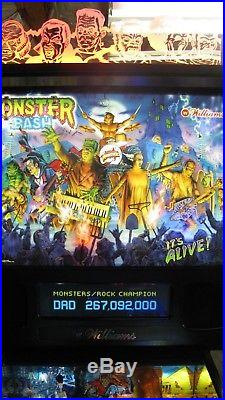 Williams Monster Bash Pinball machine treasure cove collector quality many mods