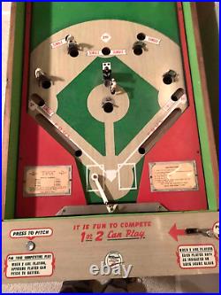 Williams Pinball Machine Deluxe Official Baseball 1960 Free Shipping