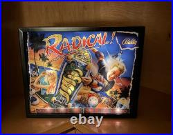 Williams Radical 1990 Pinball Wall Art LED Arcade Decor