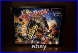 Williams Radical 1990 Pinball Wall Art LED Arcade Decor