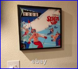 Williams SevenUp 1969 Pinball Wall Art LED Backglass Arcade Decor