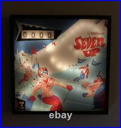Williams SevenUp 1969 Pinball Wall Art LED Backglass Arcade Decor