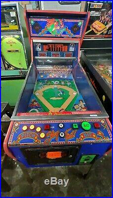 Williams Slugfest Pitch And Bat Pinball Machine Rare Game