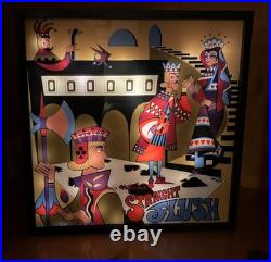 Williams Straight Flush 1970 Pinball Wall Art LED Backglass Arcade Decor