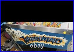 Williams Whirlwind Pinball Machine New Led Display