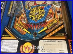 Williams Whirlwind Pinball Machine New Led Display