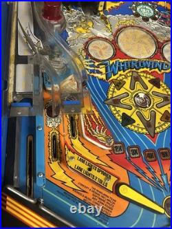 Williams Whirlwind Pinball Machine New Led Display