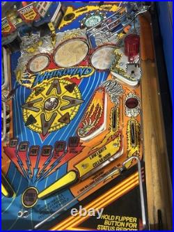 Williams Whirlwind Pinball Machine New Led Display