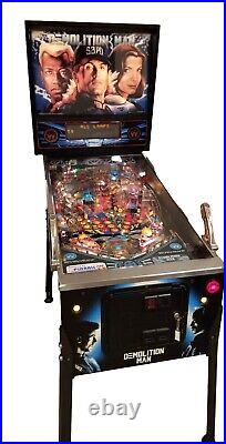 Williams Widebody Demolition Man Pinball 1994, Flawless Play Expert Restoration