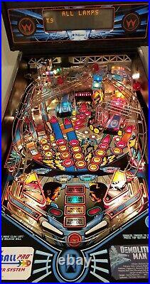 Williams Widebody Demolition Man Pinball 1994, Flawless Play Expert Restoration