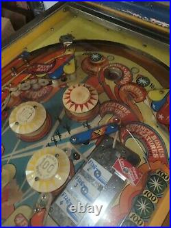 Wizard Tommy Pinball Machine Coin Op Bally 1975 Backglass Looks Great