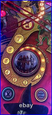 Wizard of Oz Pinball Machine 75th Anniversary Ruby Red Edition Jersey Jack 07004
