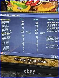 Wizard of Oz Pinball Machine Yellow Brick Road Limited #163 Jersey Jack