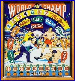 World Champ Woodrail Pinball Machine (Gottlieb) 1957 RESTORED