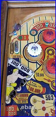 World Champ Woodrail Pinball Machine (Gottlieb) 1957 RESTORED