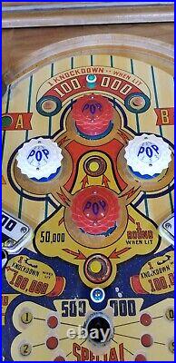 World Champ Woodrail Pinball Machine (Gottlieb) 1957 RESTORED